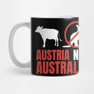 Funny Pun Austria Not Australia Mug